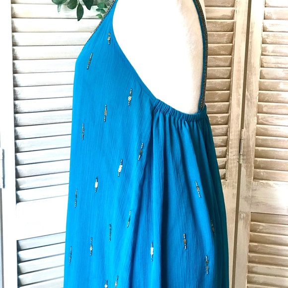 STUNNING CHIFFON DRESS WITH SEQUIN ACCENTS - Picture 9 of 11